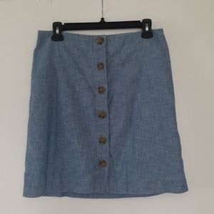 Gap Denim Button Up Skirt